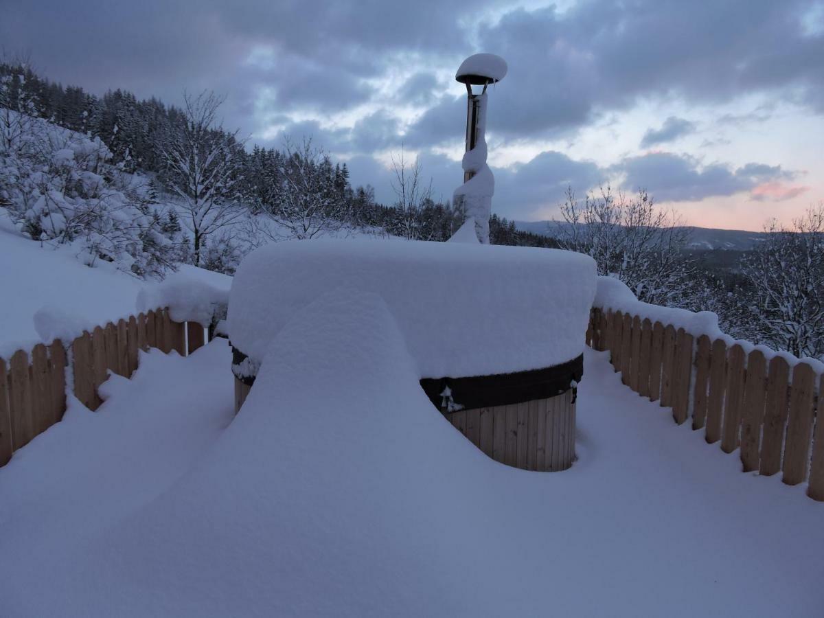 Gluehwuermchenhuette Villa Ratten Buitenkant foto